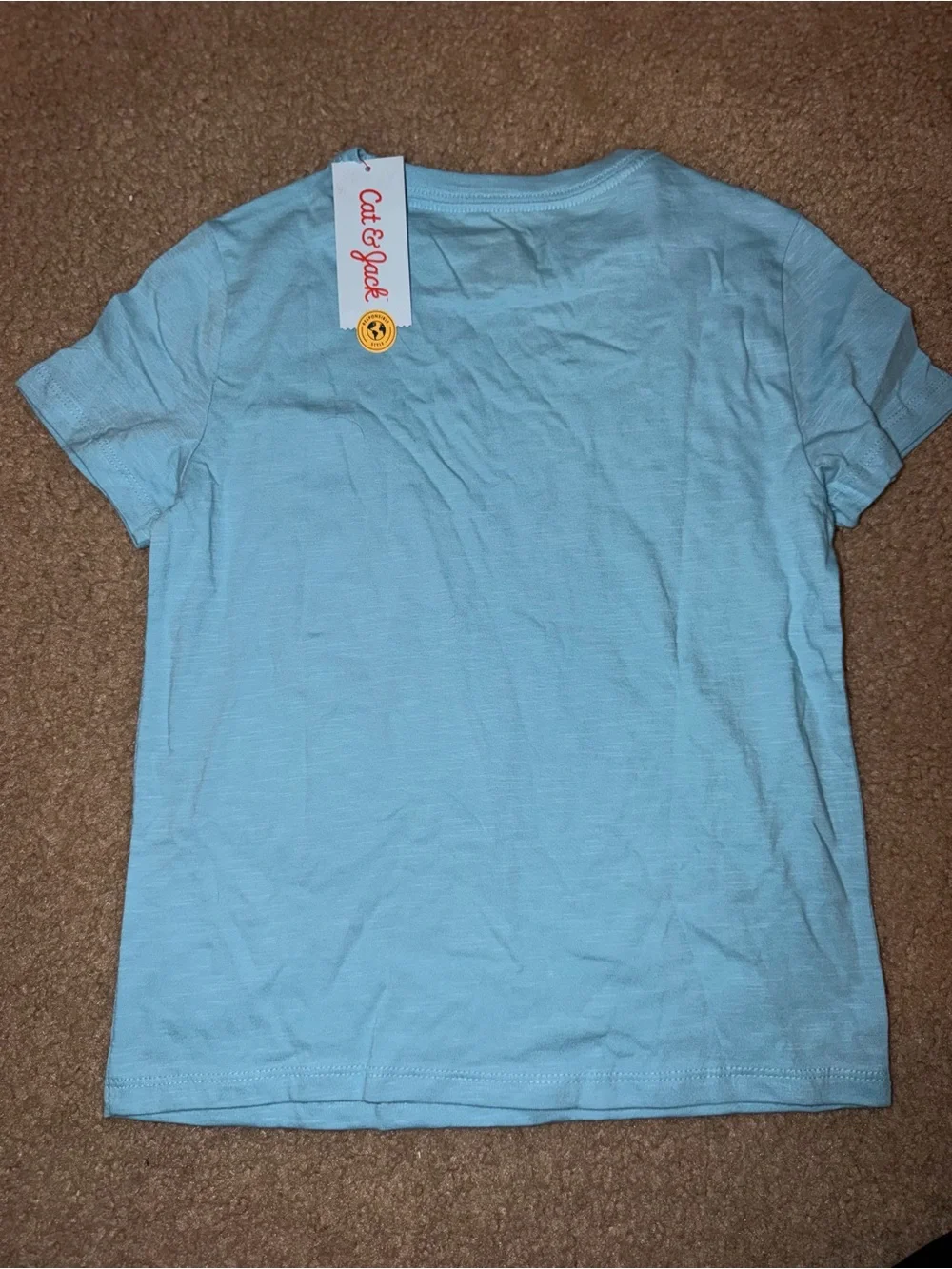 NWT Cat & Jack Light Blue Pocket Tee - Short Sleeve Boys